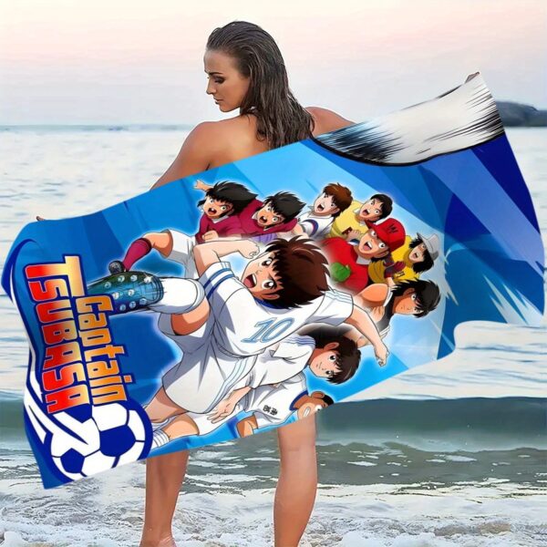 Serviette de plage en microfibre Captain Tsubasa