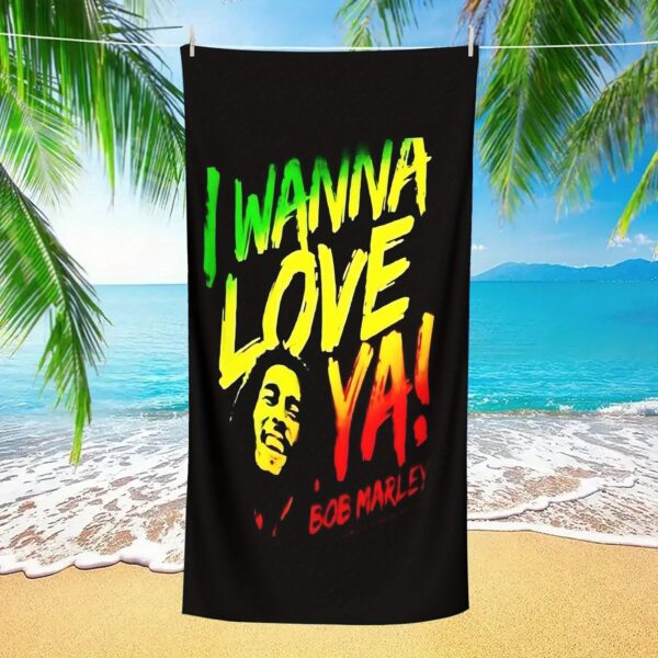 Serviette de Plage Pliable Hommage à Bob Marley