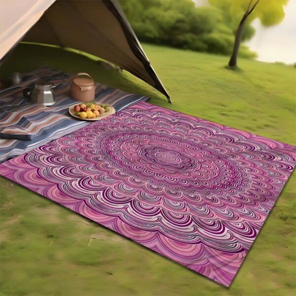 Drap de plage Tourbillon Violet Vibrant – Image 6