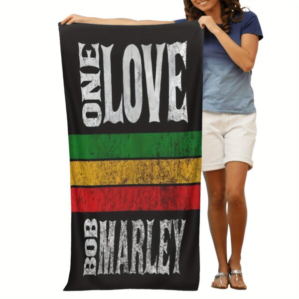 Serviette de plage Bob Marley One Love Logo