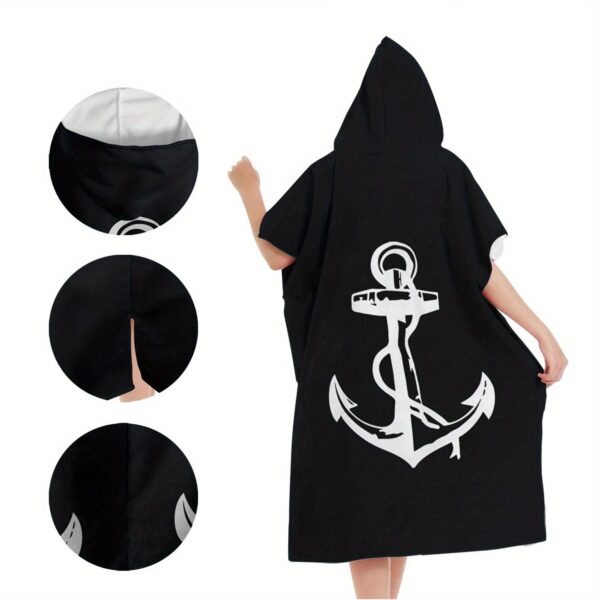 Poncho de plage ancre – Image 2