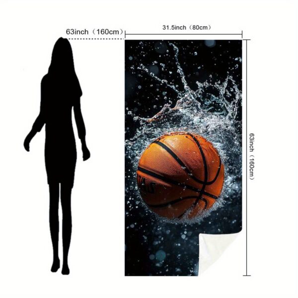 Serviette de plage basket-ball – Image 5
