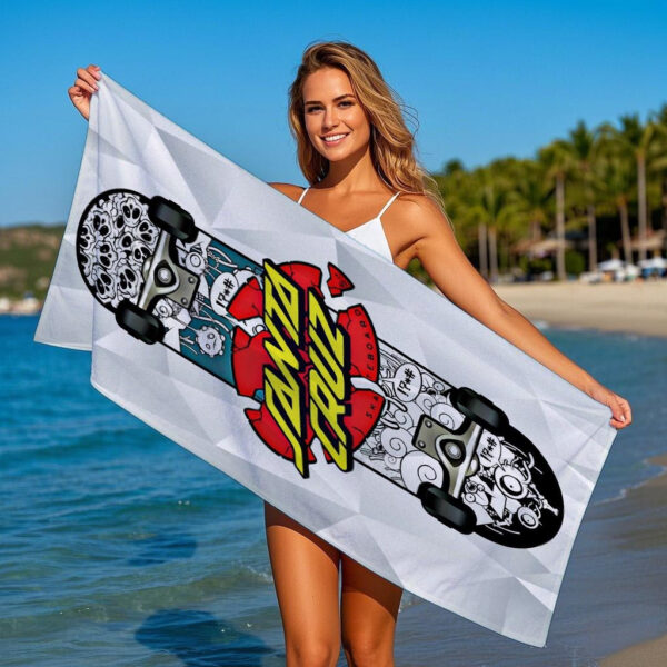 Serviette de plage Santa Cruz Skateboard – Image 3