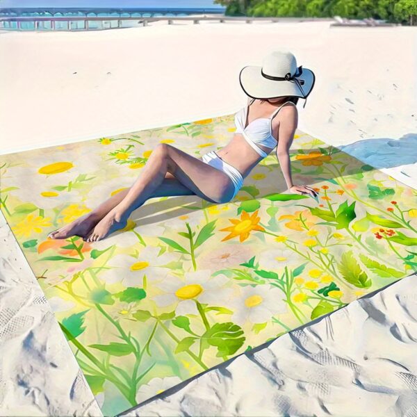 Drap de plage floral – Image 6