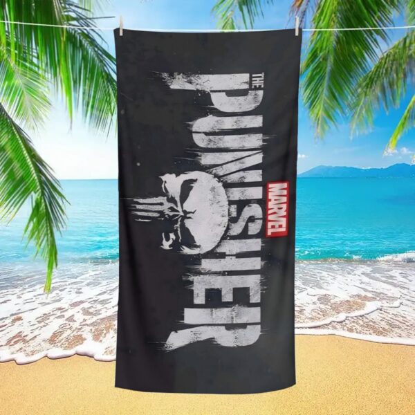 Serviette de Plage Logo MARVEL Punisher – Image 7