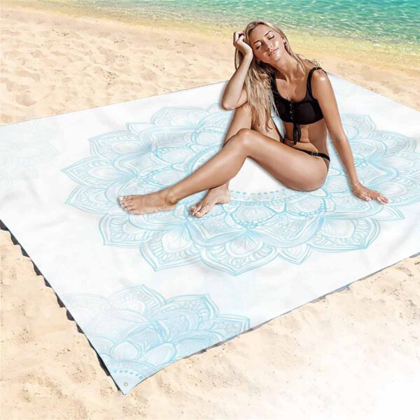 Drap de plage à motif mandala – Image 7