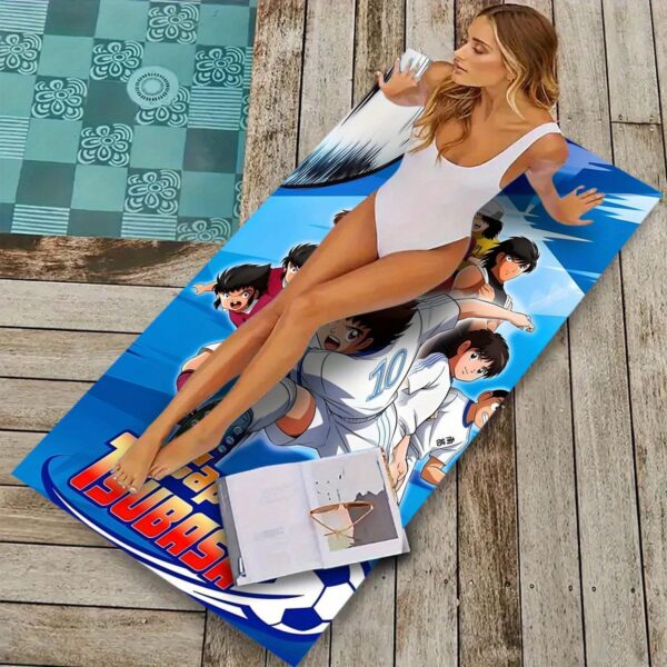 Serviette de plage en microfibre Captain Tsubasa – Image 11
