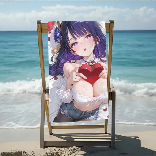 Serviette de plage cadeau d'amour Raiden Shogun – Image 2
