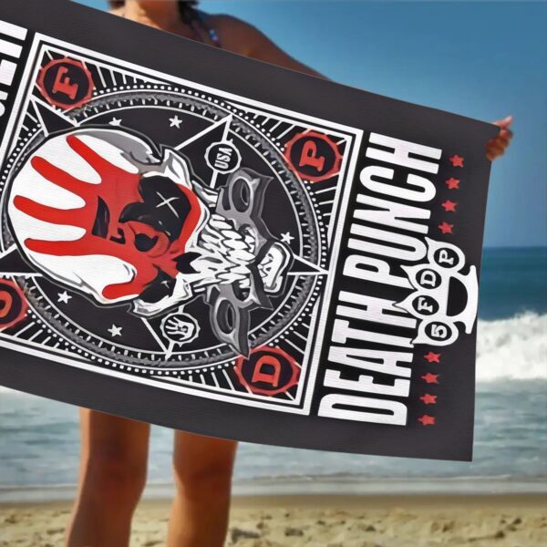 Serviette de plage Five Finger Death Punch – Image 7