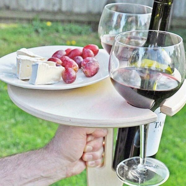 Table à Vin en Bois Portable et Pliable – Image 8