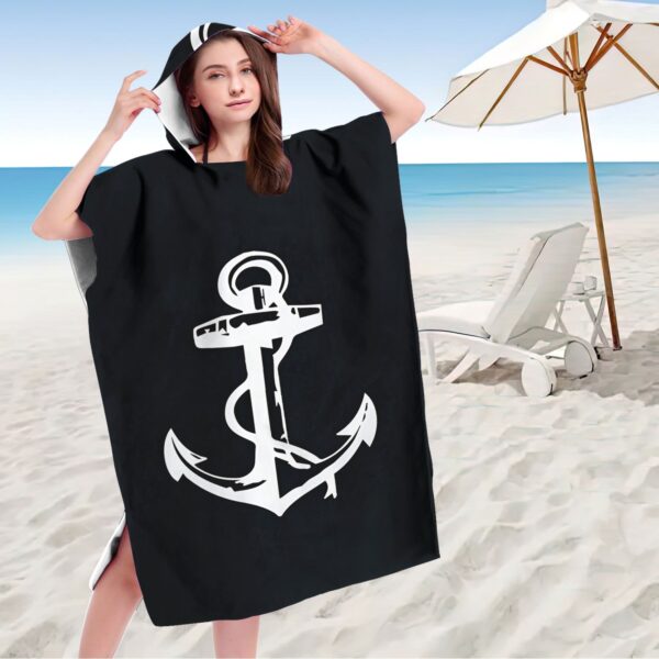 Poncho de plage ancre – Image 4