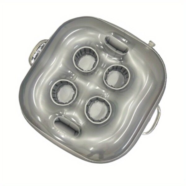 Support gonflable pour boissons dans la piscine avec 4 emplacements pour tasses – Image 3