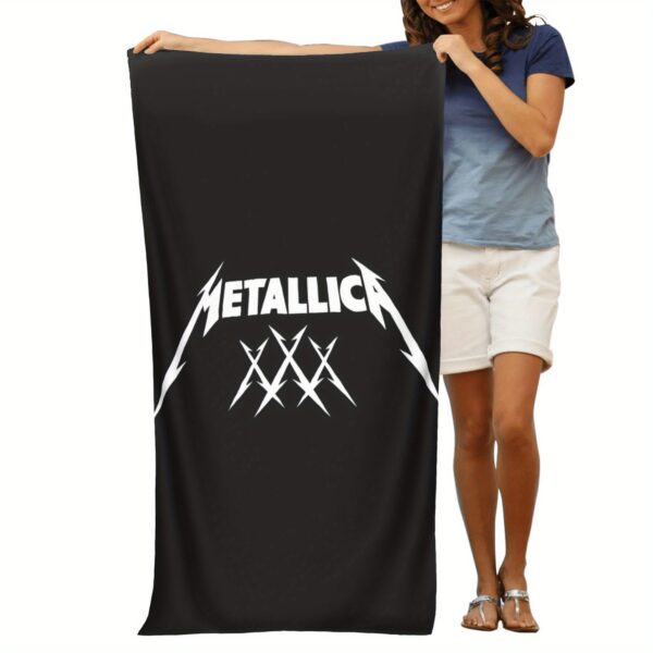 Serviette de Plage Metallica black – Image 9