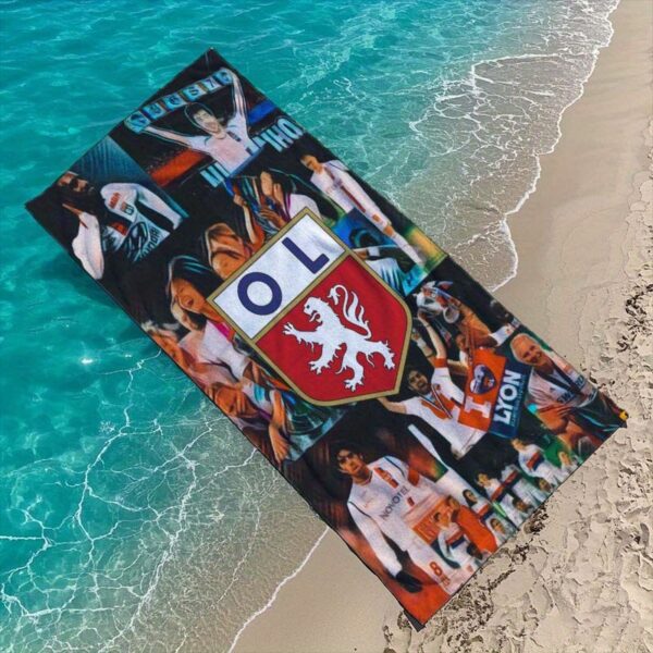 Serviette de Plage avec Logo Lyonnais – Image 7