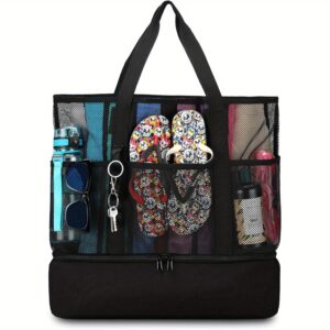 Sac de Plage Anti-Sable pour Femmes avec Glacière