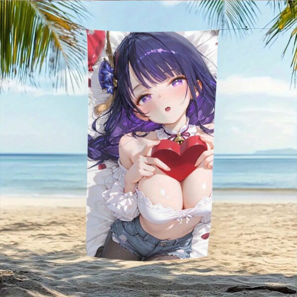 Serviette de plage cadeau d'amour Raiden Shogun – Image 3
