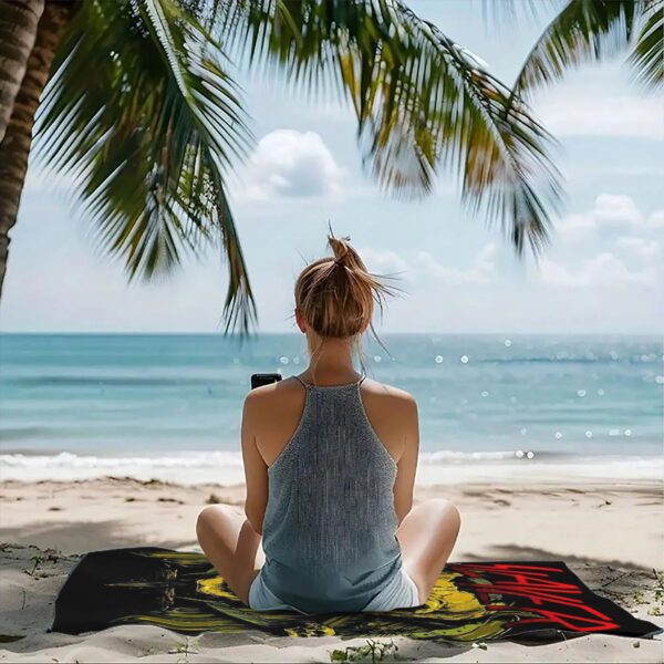 Serviette de plage avec motif crâne Slayer - – Image 7