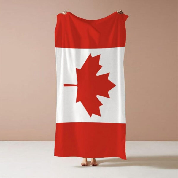 Serviette Sans Sable Design Drapeau Canadien – Image 5