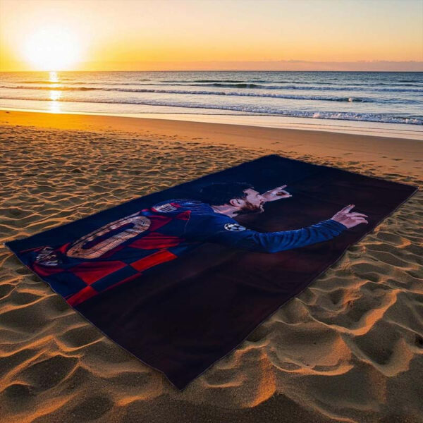 Serviette de Plage Imprimée Lionel Messi – Image 4