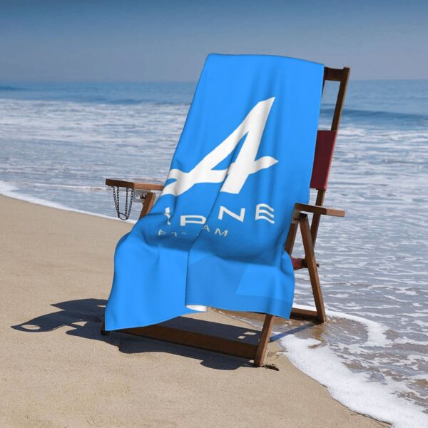 Serviette de Plage Logo Équipe Alpine F1 – Image 4