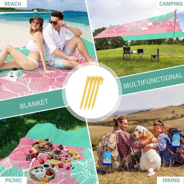 Drap de plage tortue bleu – Image 9