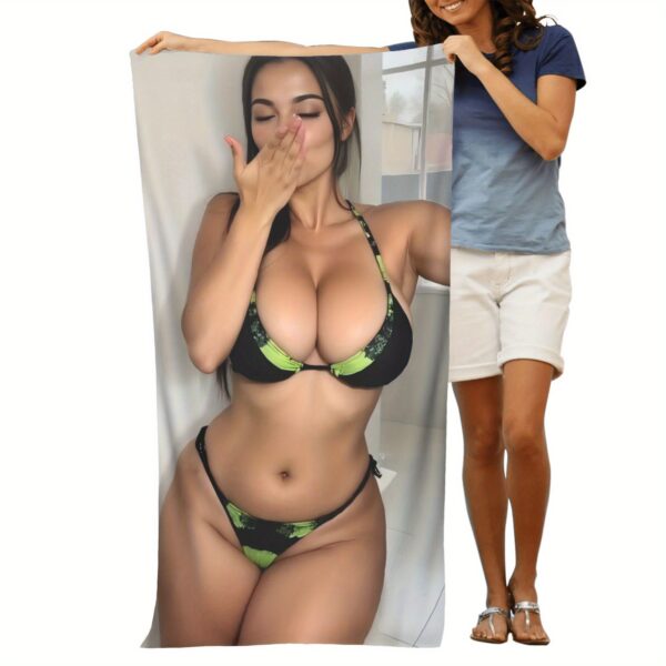 Serviette en Microfibre à Imprimé Floral Tropical Sexy – Image 6