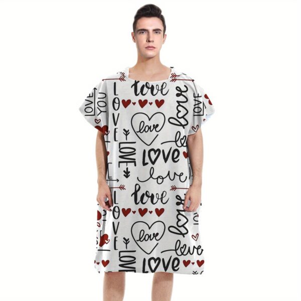 Poncho de plage cœur "LOVE" – Image 5