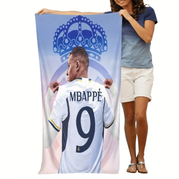 Serviette de Plage Extra Large Mbappe – Image 9