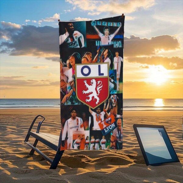 Serviette de Plage avec Logo Lyonnais – Image 6