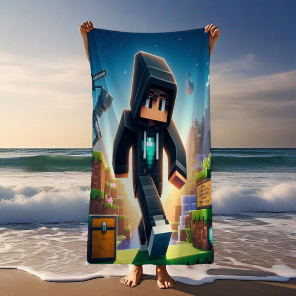 Serviette de plage en pixel