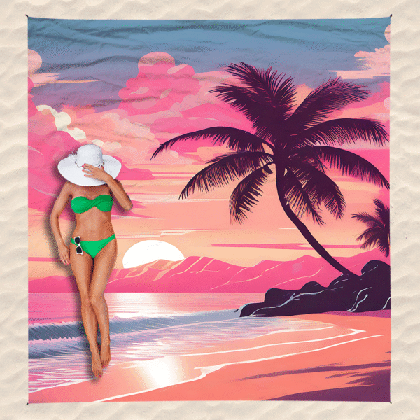 Drap de plage Vue Océan