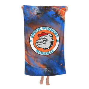 Serviette de plage avec logo South Winners Marseille