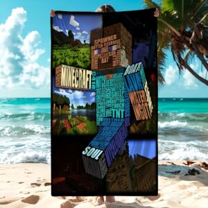 Serviette de Plage Minecraft